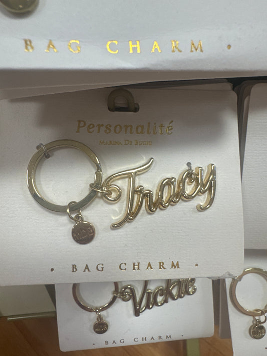 BAG CHARM KEYCHAIN - TRACY