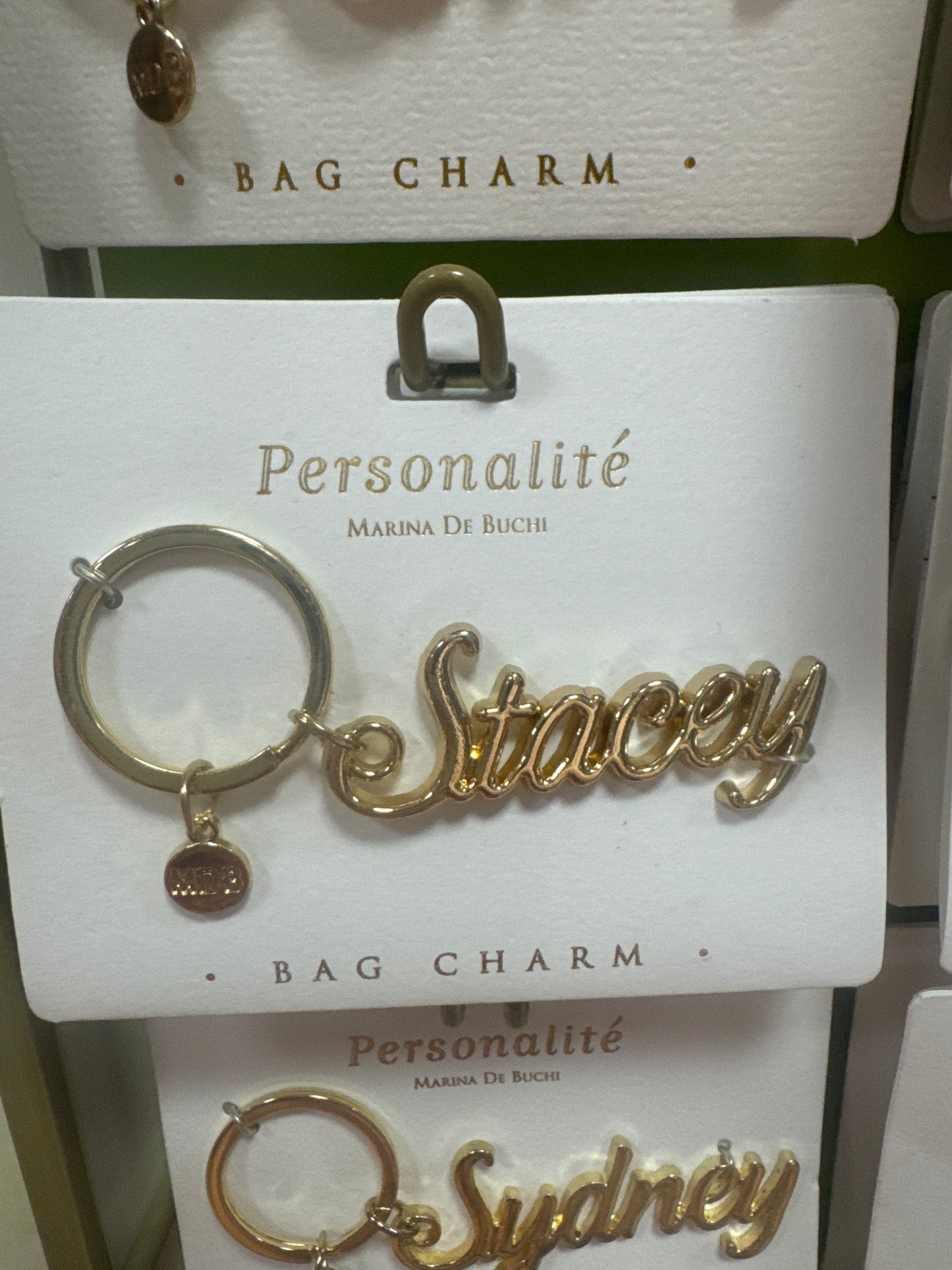 BAG CHARM KEYCHAIN - STACEY
