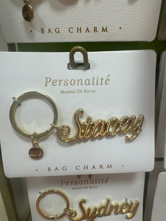 BAG CHARM KEYCHAIN - STACEY