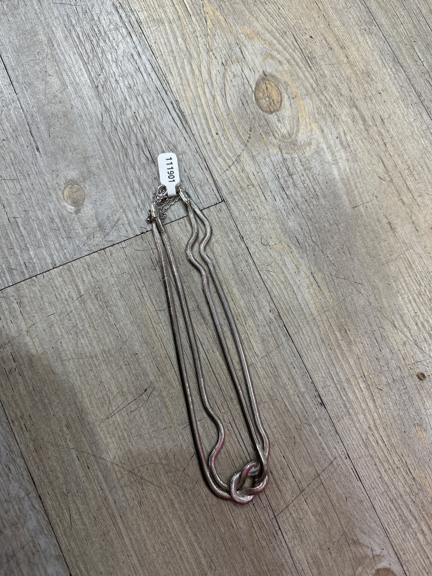 TWO STRAND KNOT SILVER CHAIN