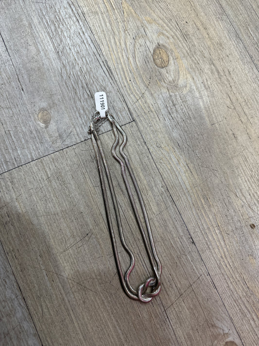 TWO STRAND KNOT SILVER CHAIN