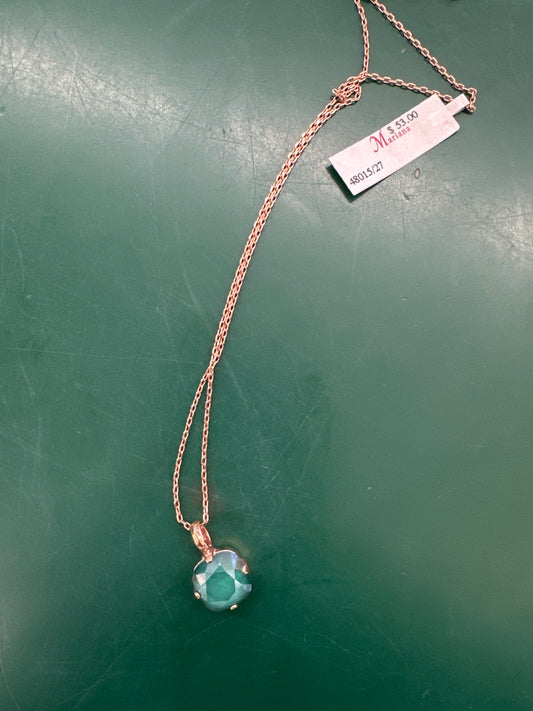 MARIANA RG - PENDANT CRYSTAL NKLC - AQUA