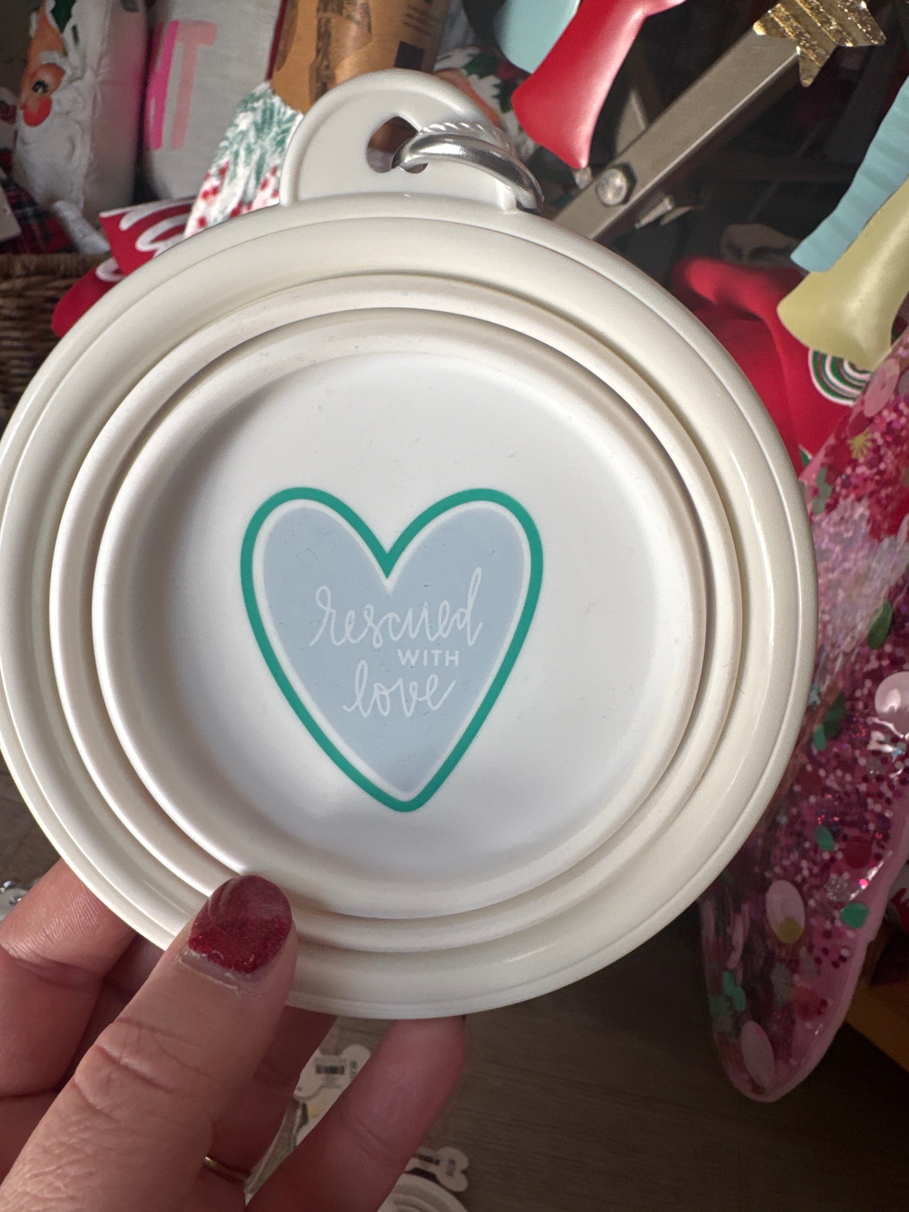 PET BOWL - RESCUED WITH LOVE