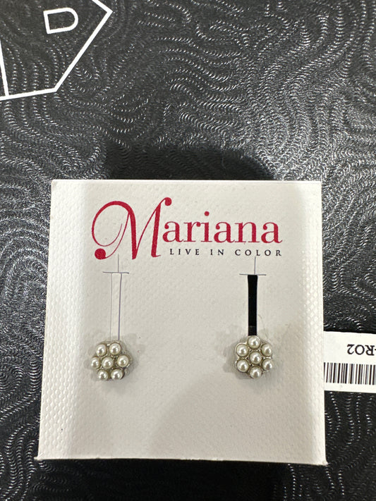 MARIANA EARRINGS -SLVR - SM FLOWER PEARL