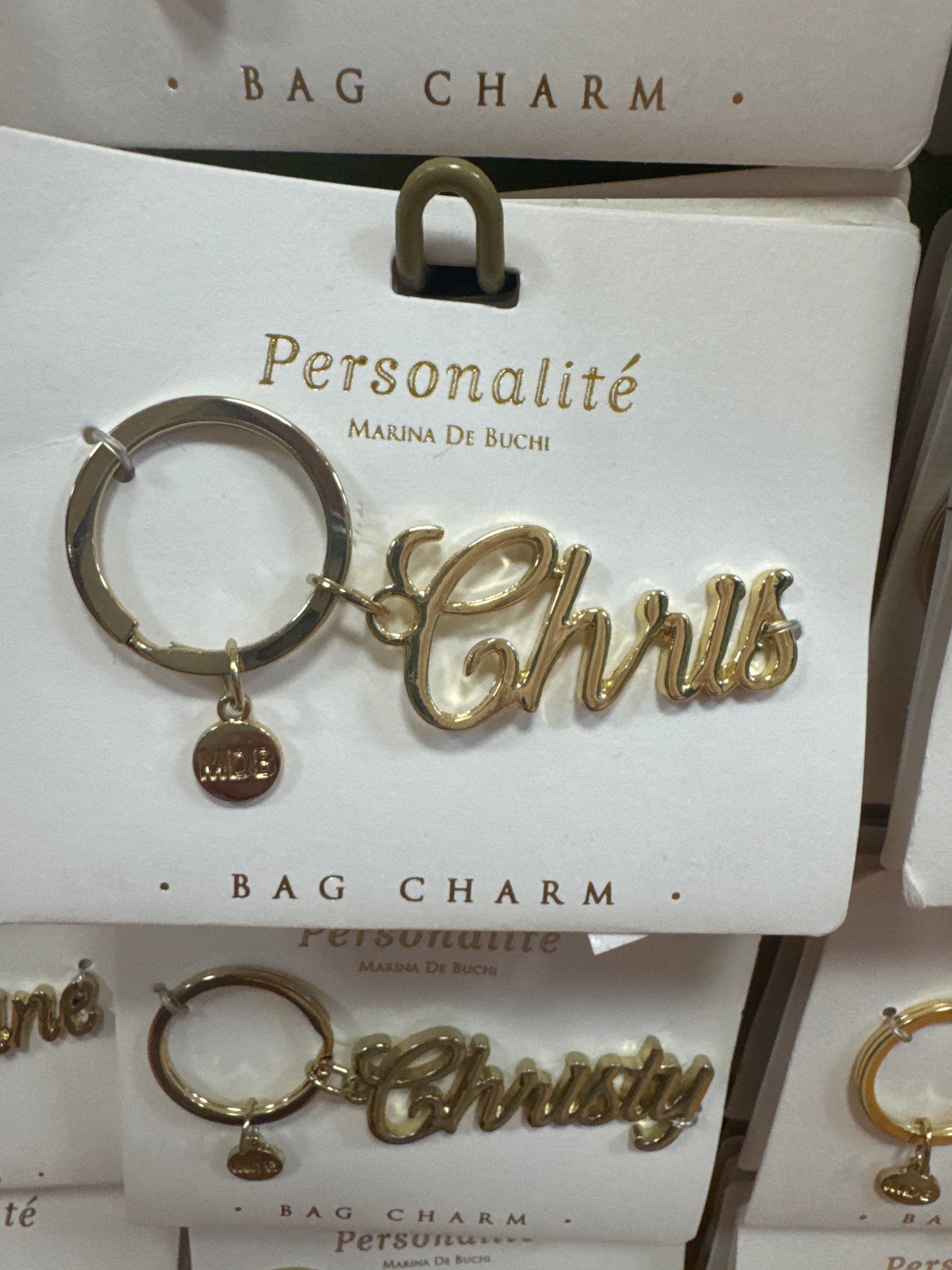 BAG CHARM KEYCHAIN - CHRIS