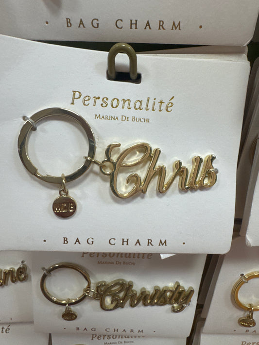 BAG CHARM KEYCHAIN - CHRIS