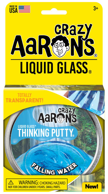 CRAZY AARON'S FALLING WATER LIQUID GLASS THINKING PUTTY 4" TIN