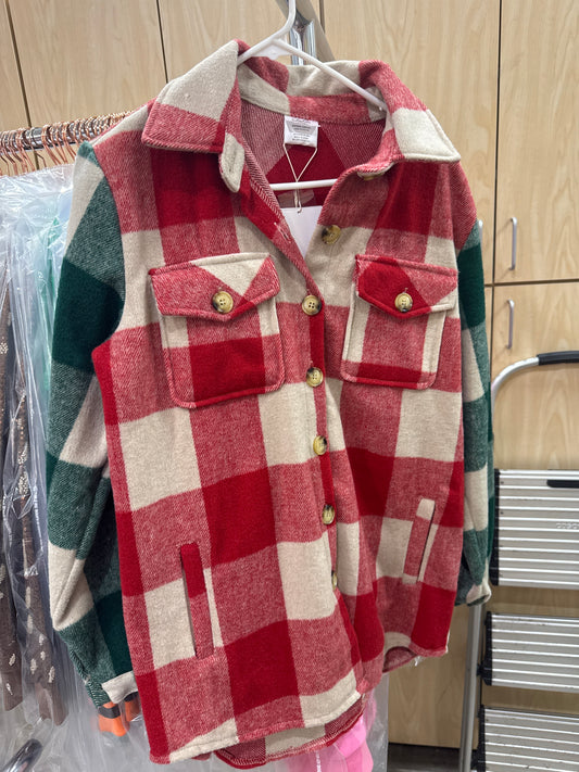 HOLLY & PINE PLAID SHACKET