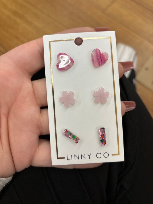 STUD TRIO EARRING SET - CUPCAKE