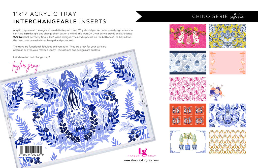 CHINOISERIE insert set of 10