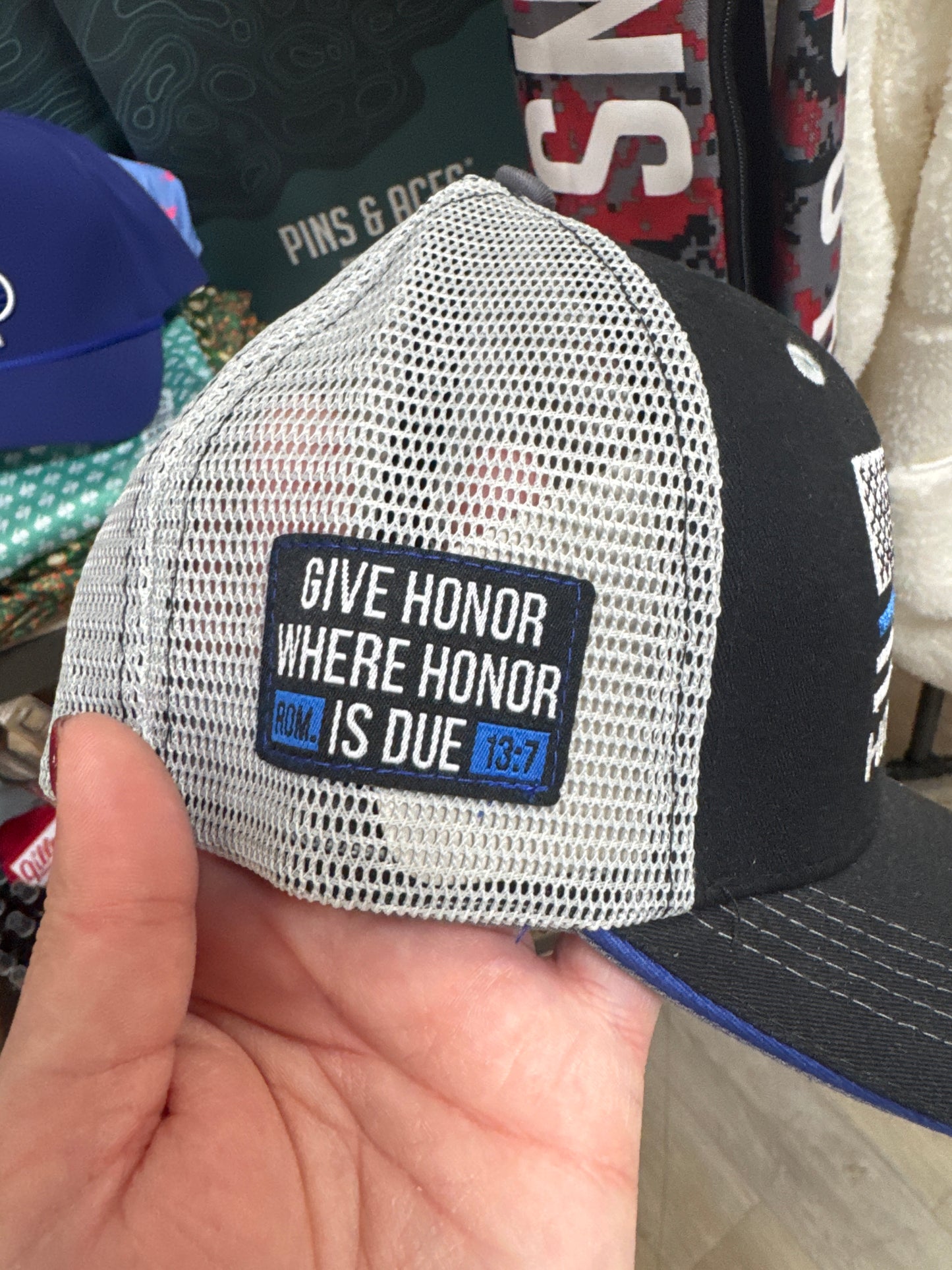 HOLD FAST CAP - POLICE FLAG