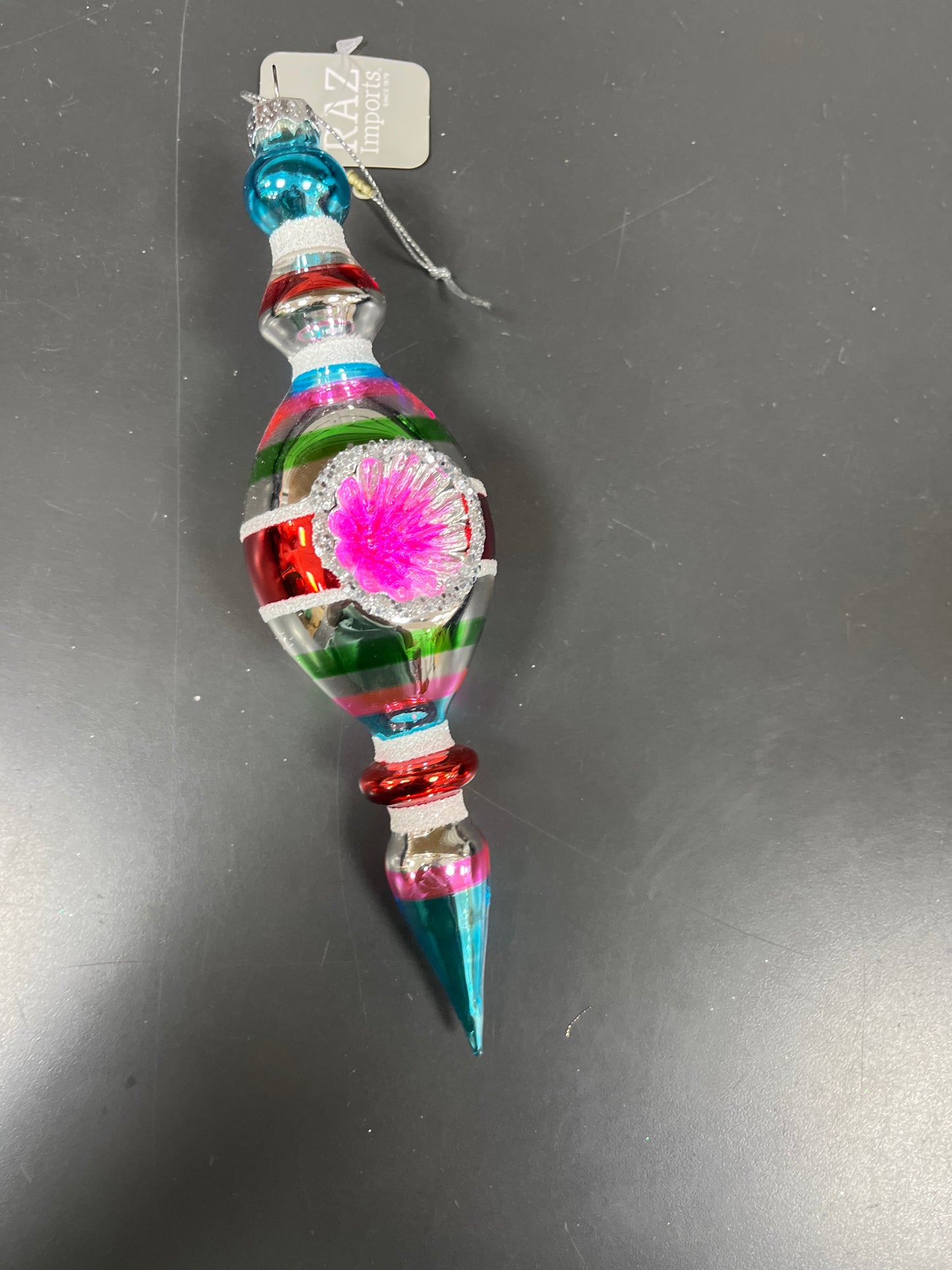 OBLONG FINIAL ORNAMENT 8"