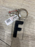 MARQUEE LETTER KEYCHAIN - F
