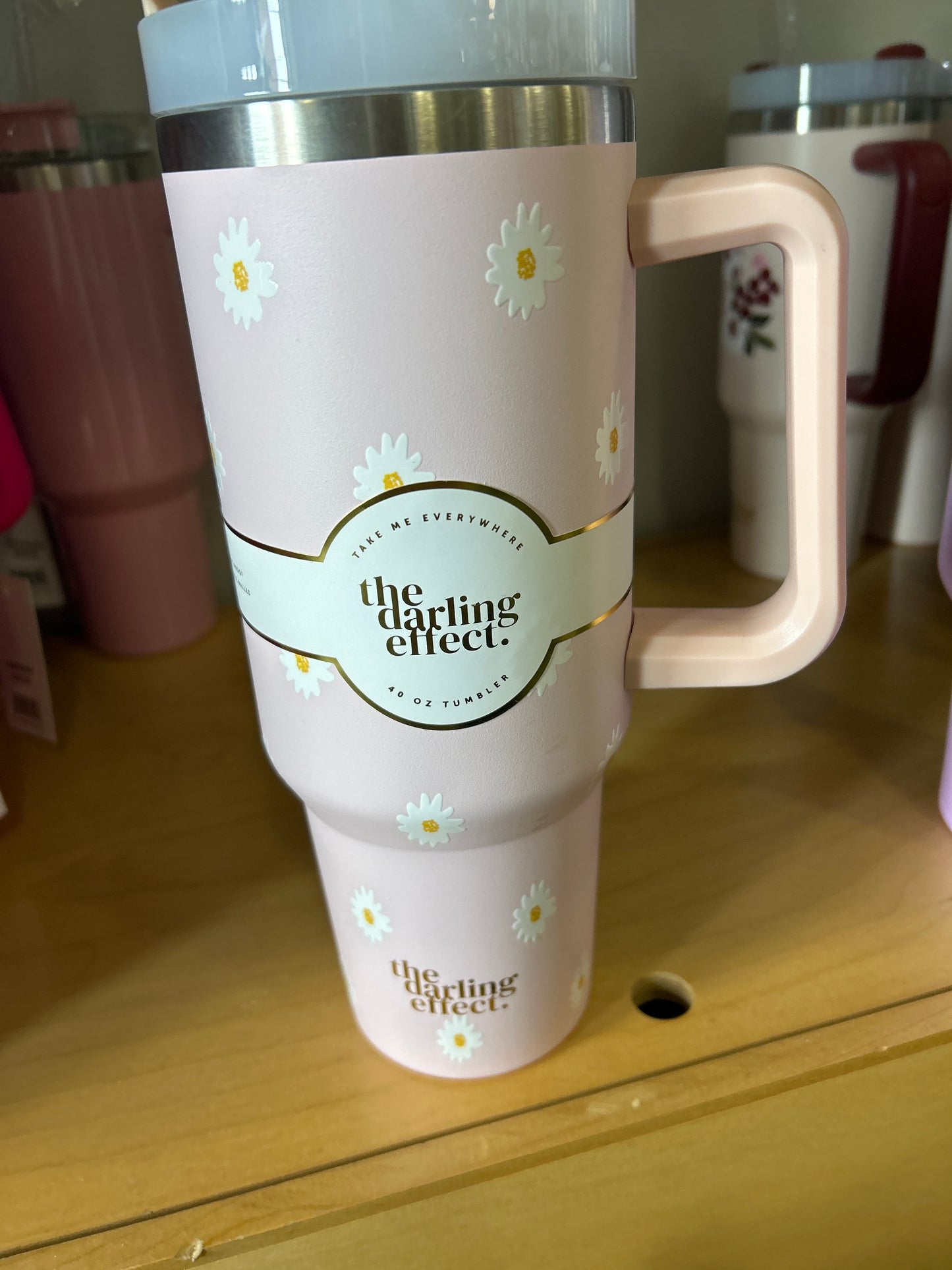 40OZ EVERYWHERE TUMBLER - DANCING DAISY - PINK