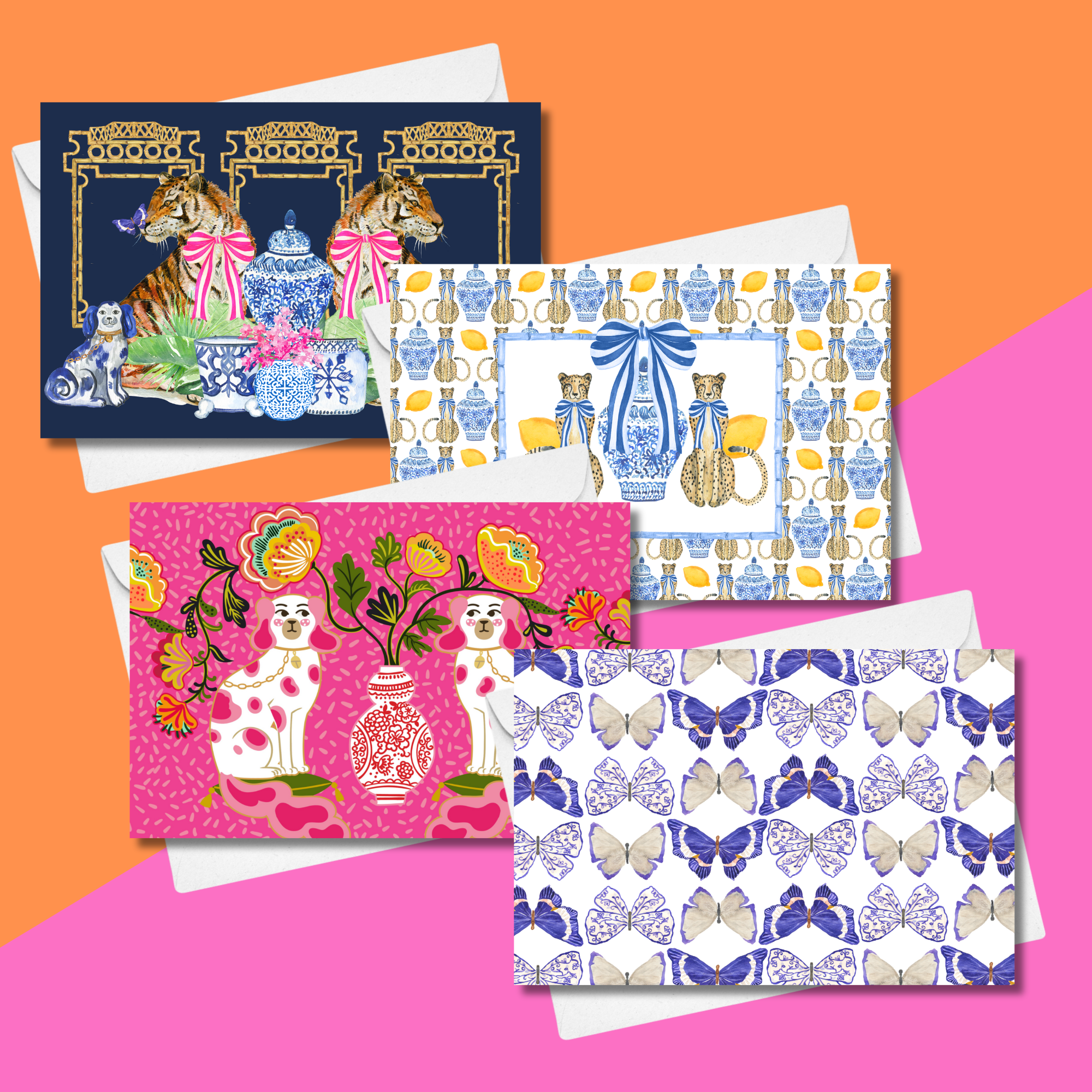 Chinoiserie NOTECARD set