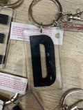 MARQUEE LETTER KEYCHAIN - D