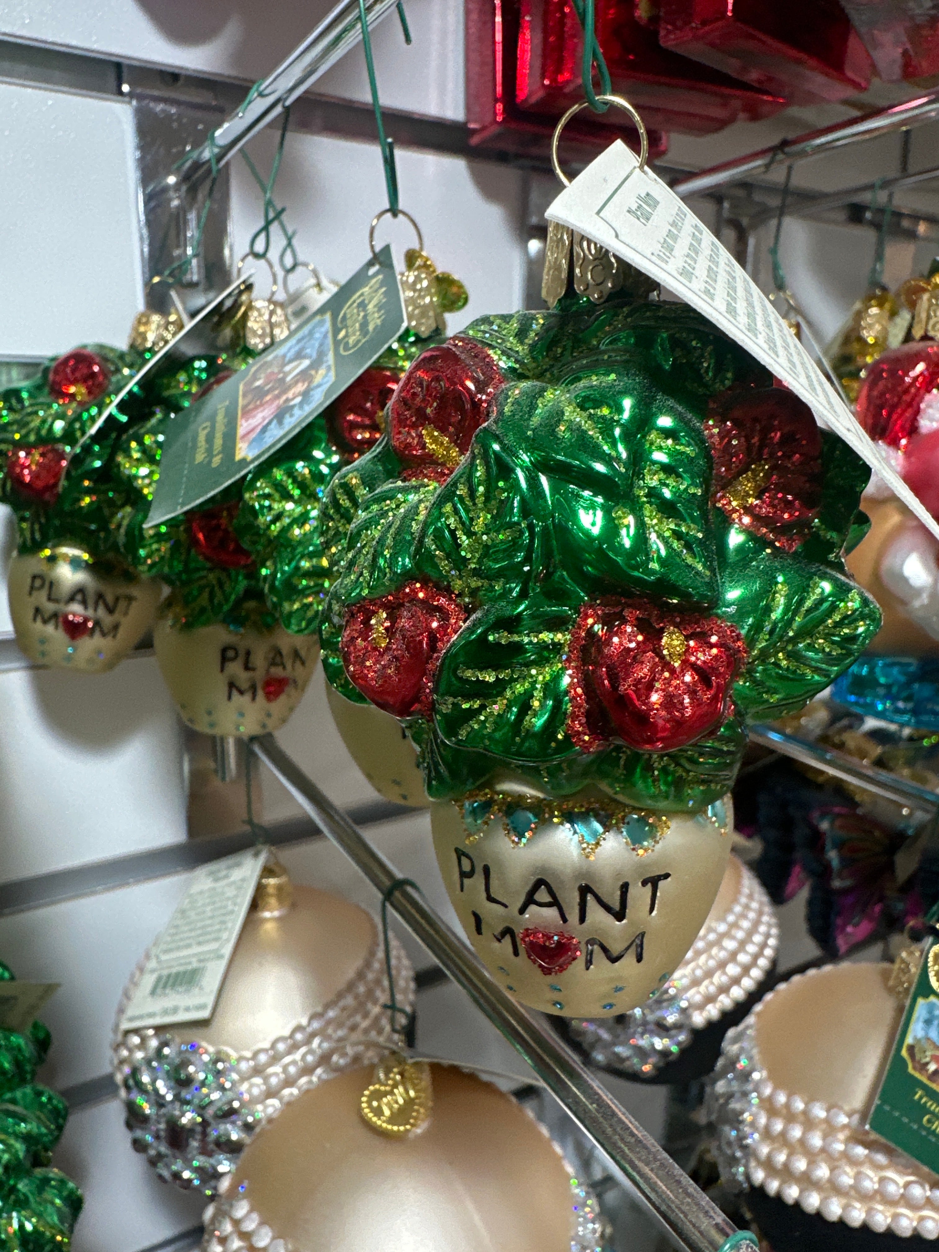 CHRISTMAS ORNAMENT -  PLANT MOM
