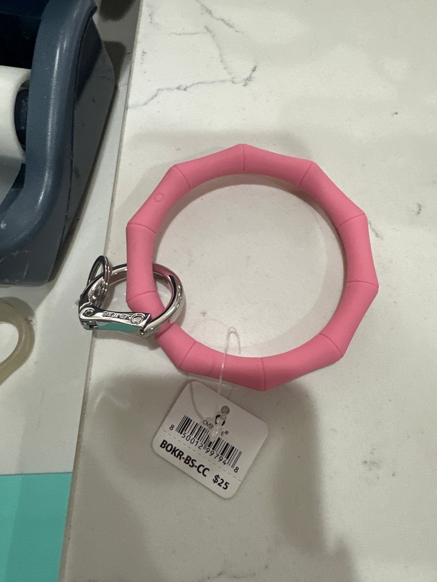 COTTON CANDY BAMBOO SILICONE BIG O KEY RING - Pharm Favorites by Economy Pharmacy