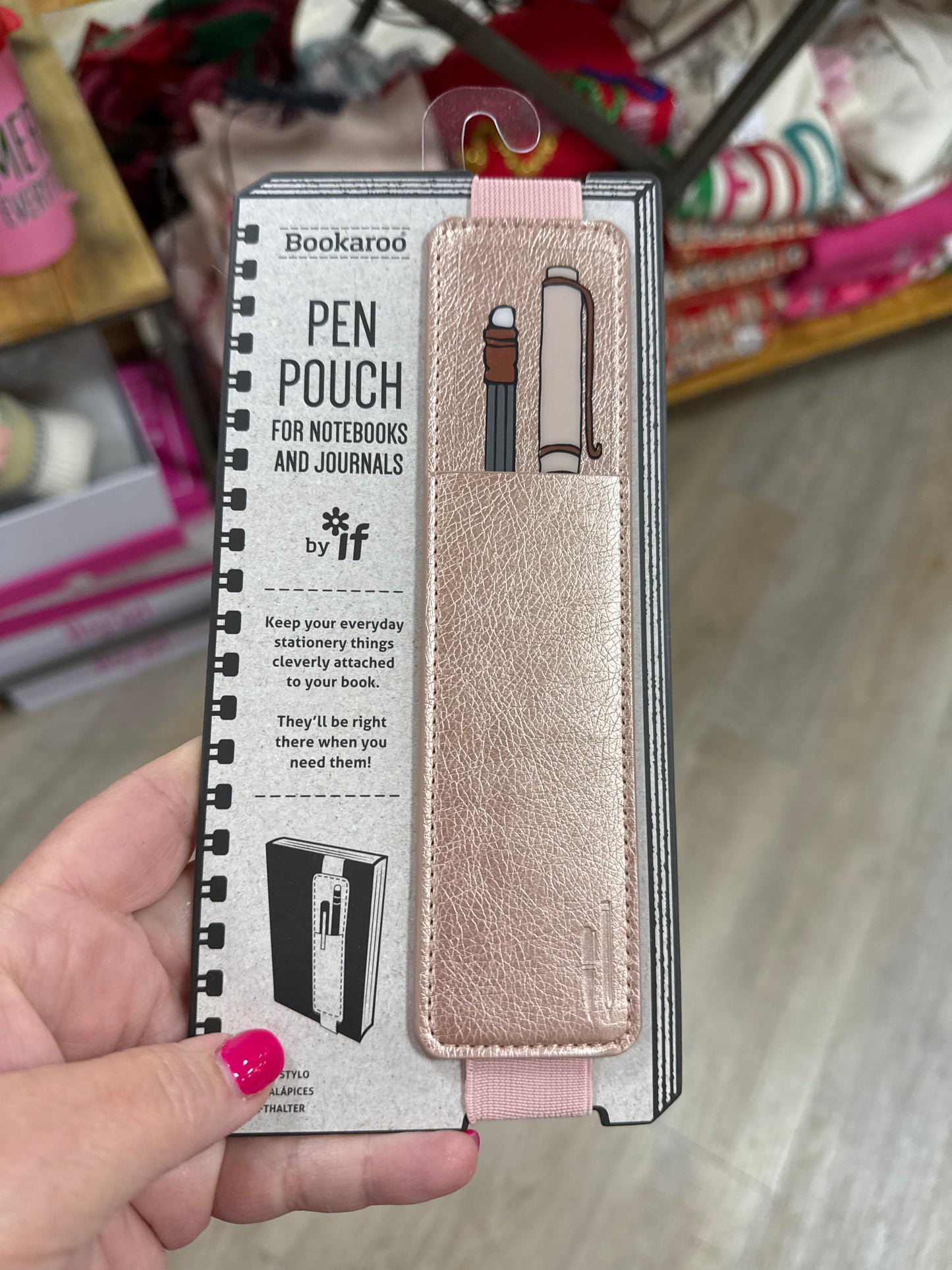 BOOKAROO PEN POUCH - ROSE GOLD