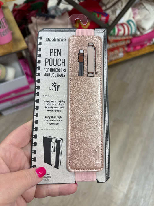 BOOKAROO PEN POUCH - ROSE GOLD
