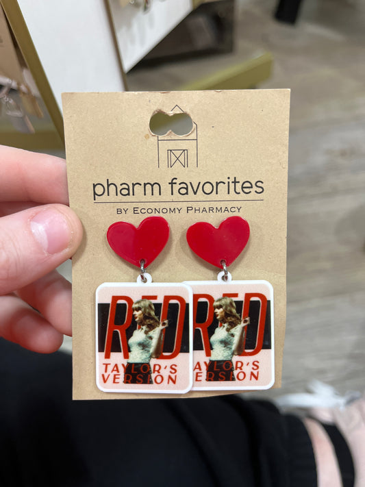 RED TAYLOR'S VERSION EARRINGS
