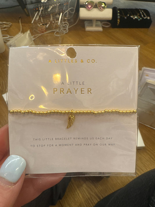 A LITTLE BRACELET - PRAYER - GOLD