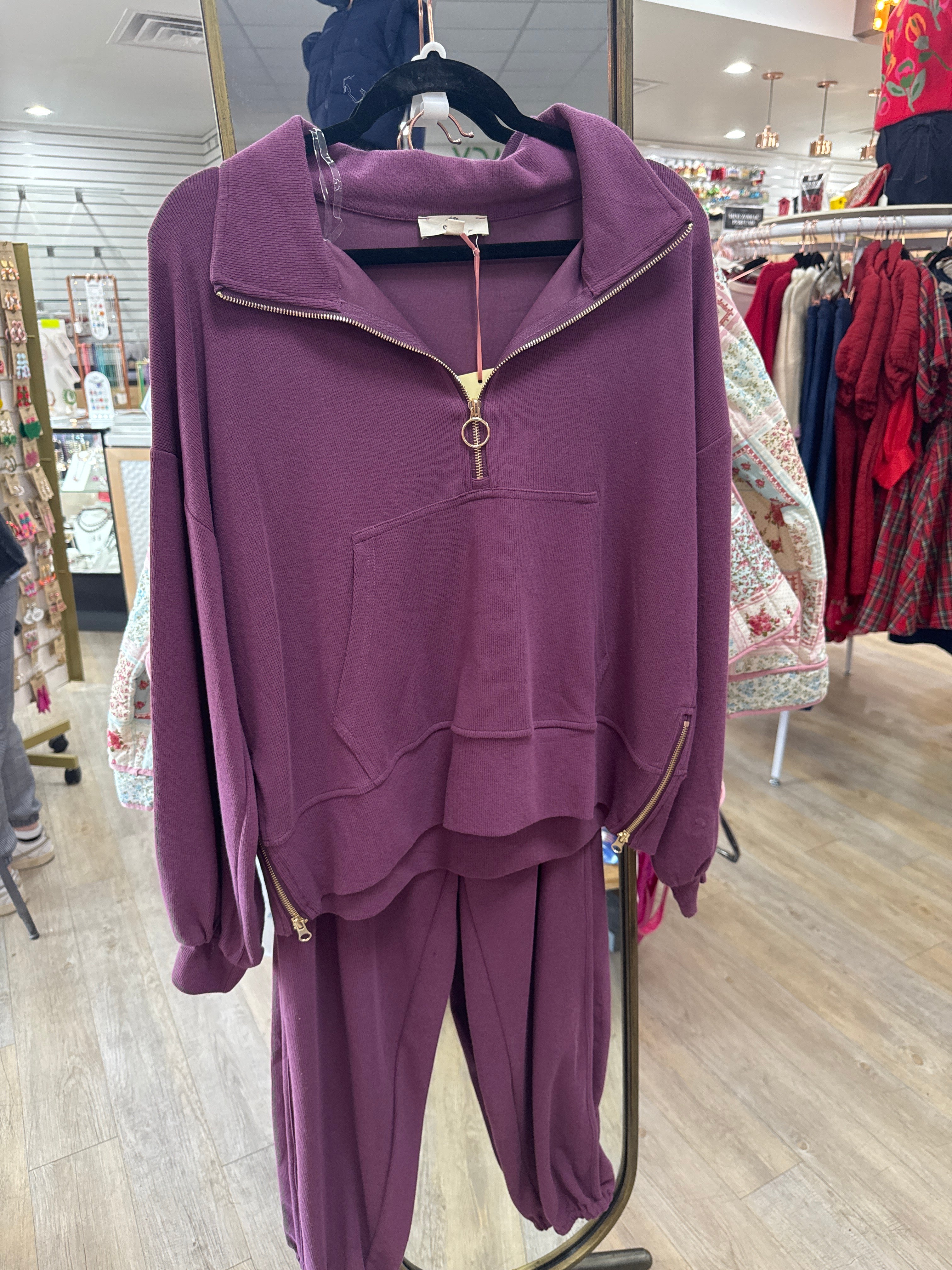 PLUM 2 PC LOUNGE SET