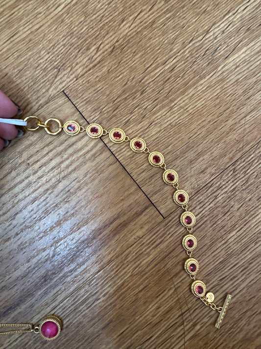 TUDOR TENNIS BRACELET RASPBERRY