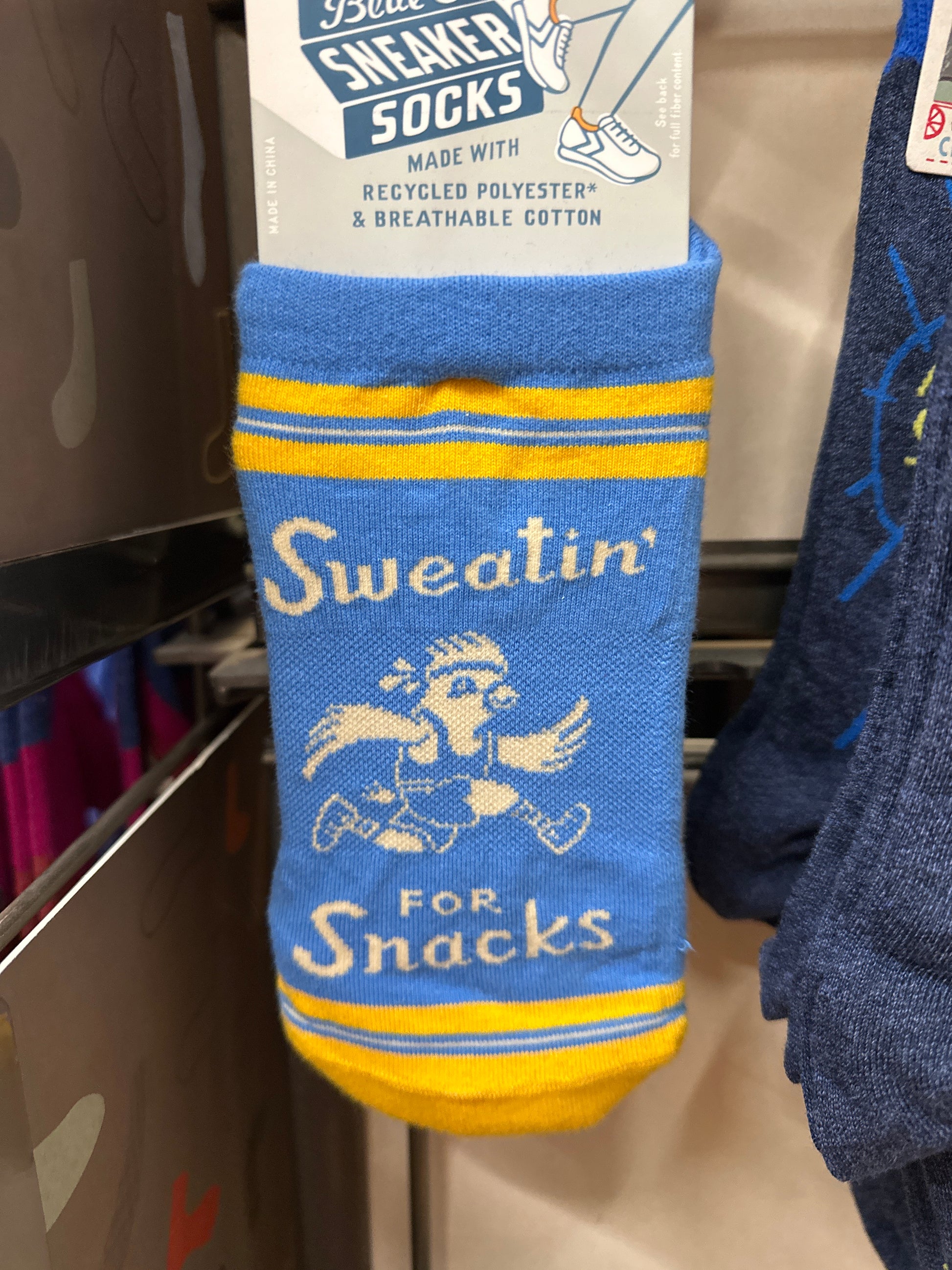 SWEATIN FOR SNACKS SNEAKER SOCKS - S/M - Pharm Favorites by Economy Pharmacy