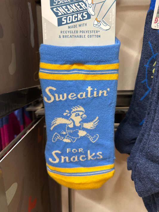 SWEATIN FOR SNACKS SNEAKER SOCKS - S/M - Pharm Favorites by Economy Pharmacy