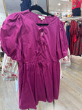 MAGENTA DRESS W/BOWS