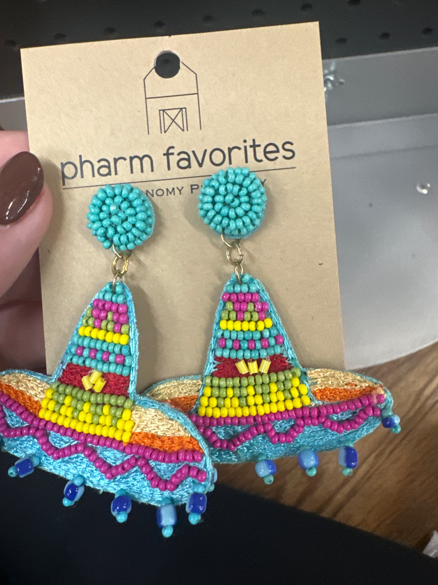 SOMBRERO BEADED EARRINGS