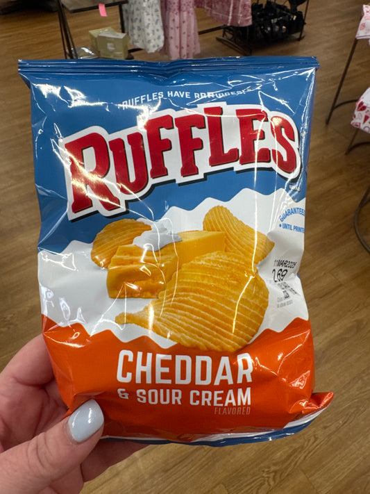 RUFFLES CHIPS - CHEDDAR & SOUR CREAM - Pharm Favorites by Economy Pharmacy