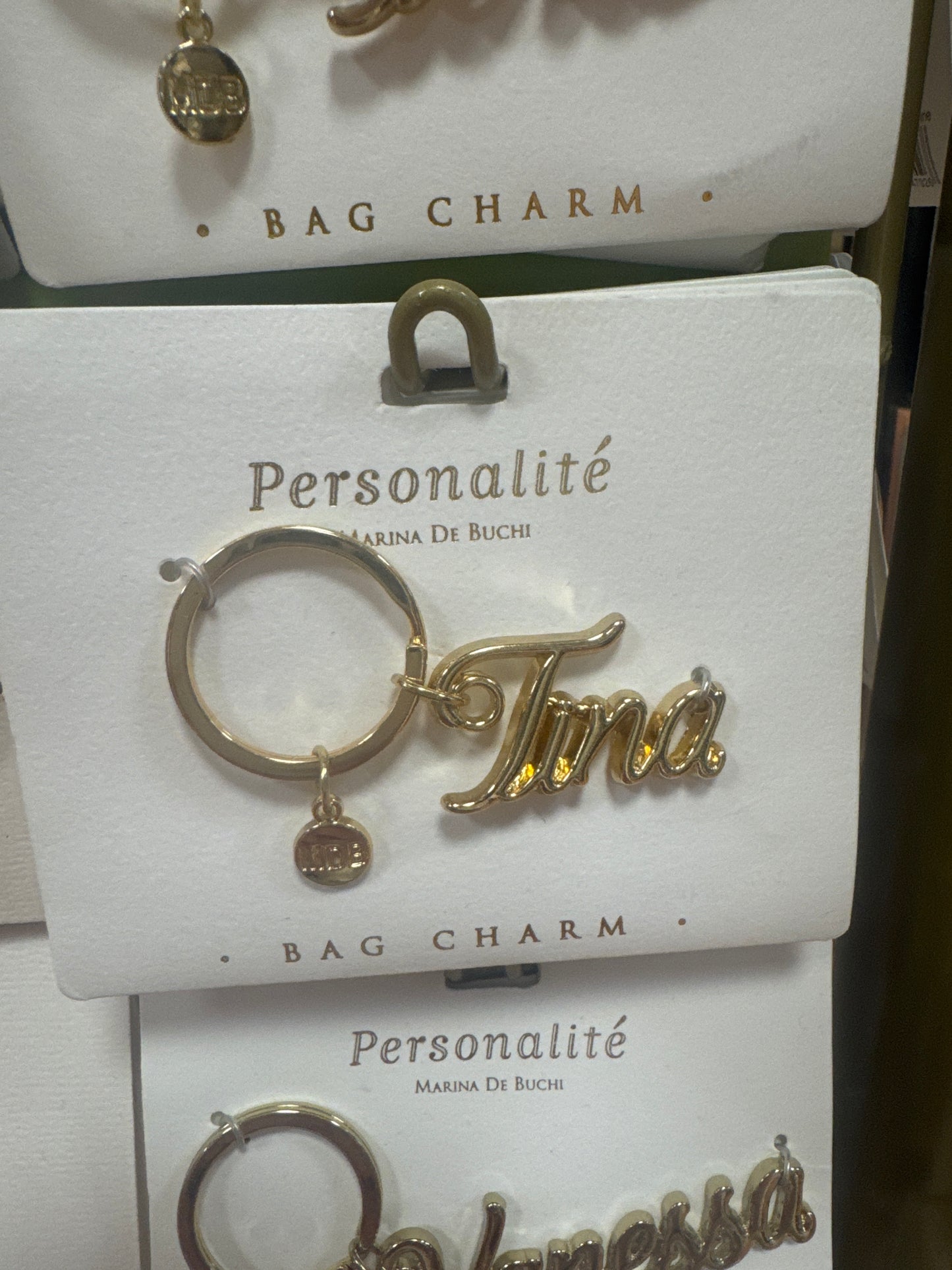 BAG CHARM KEYCHAIN - TINA