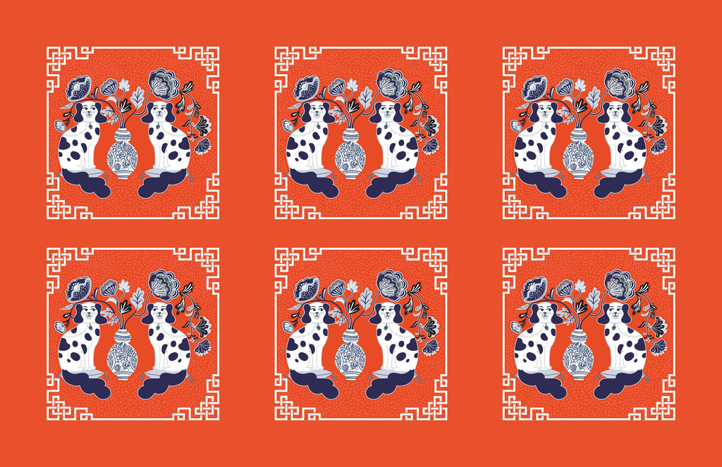 CHINOISERIE insert set of 10