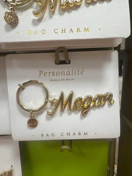 BAG CHARM KEYCHAIN - MEGAN