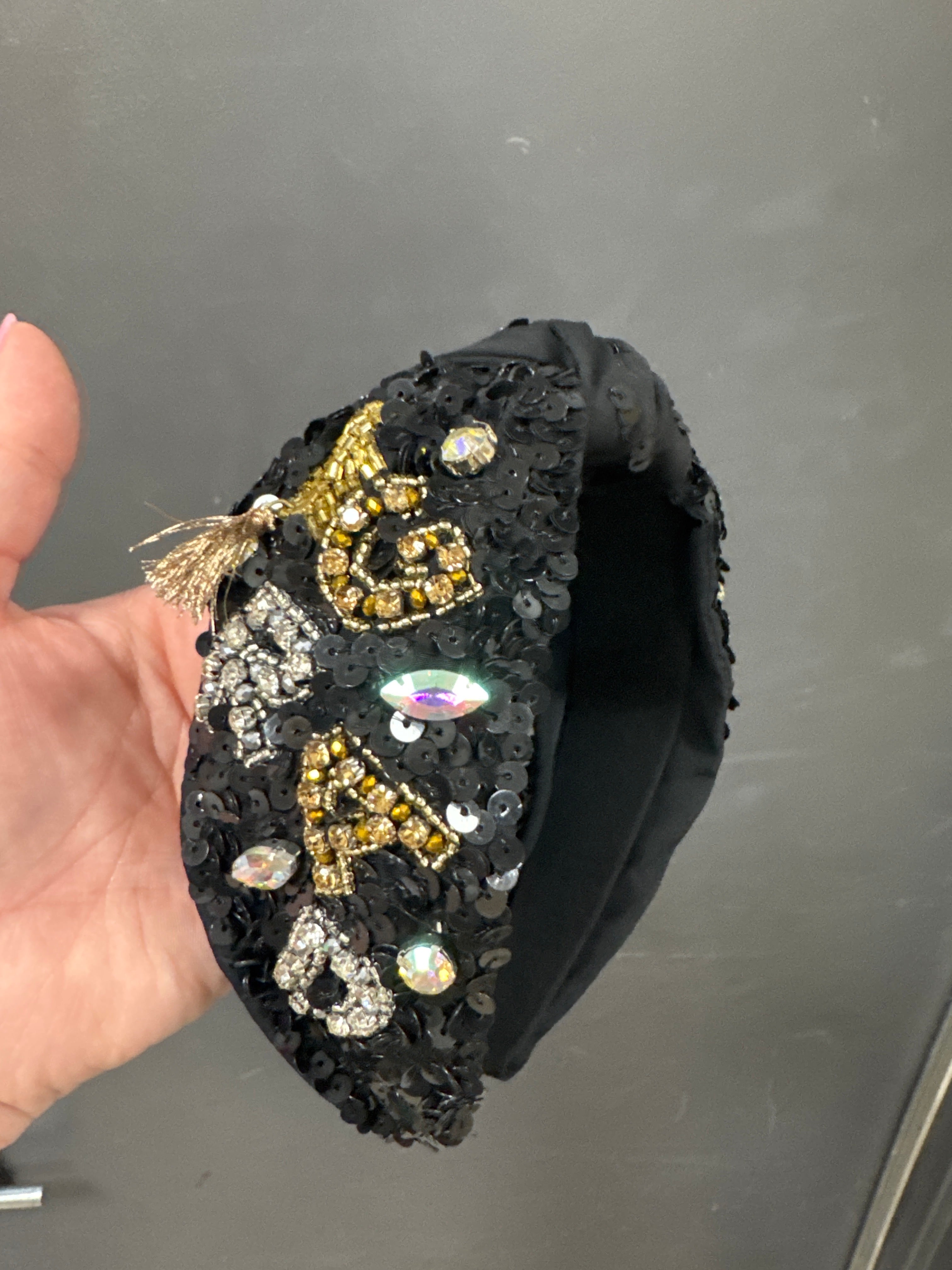 GRAD BEADED HEADBAND