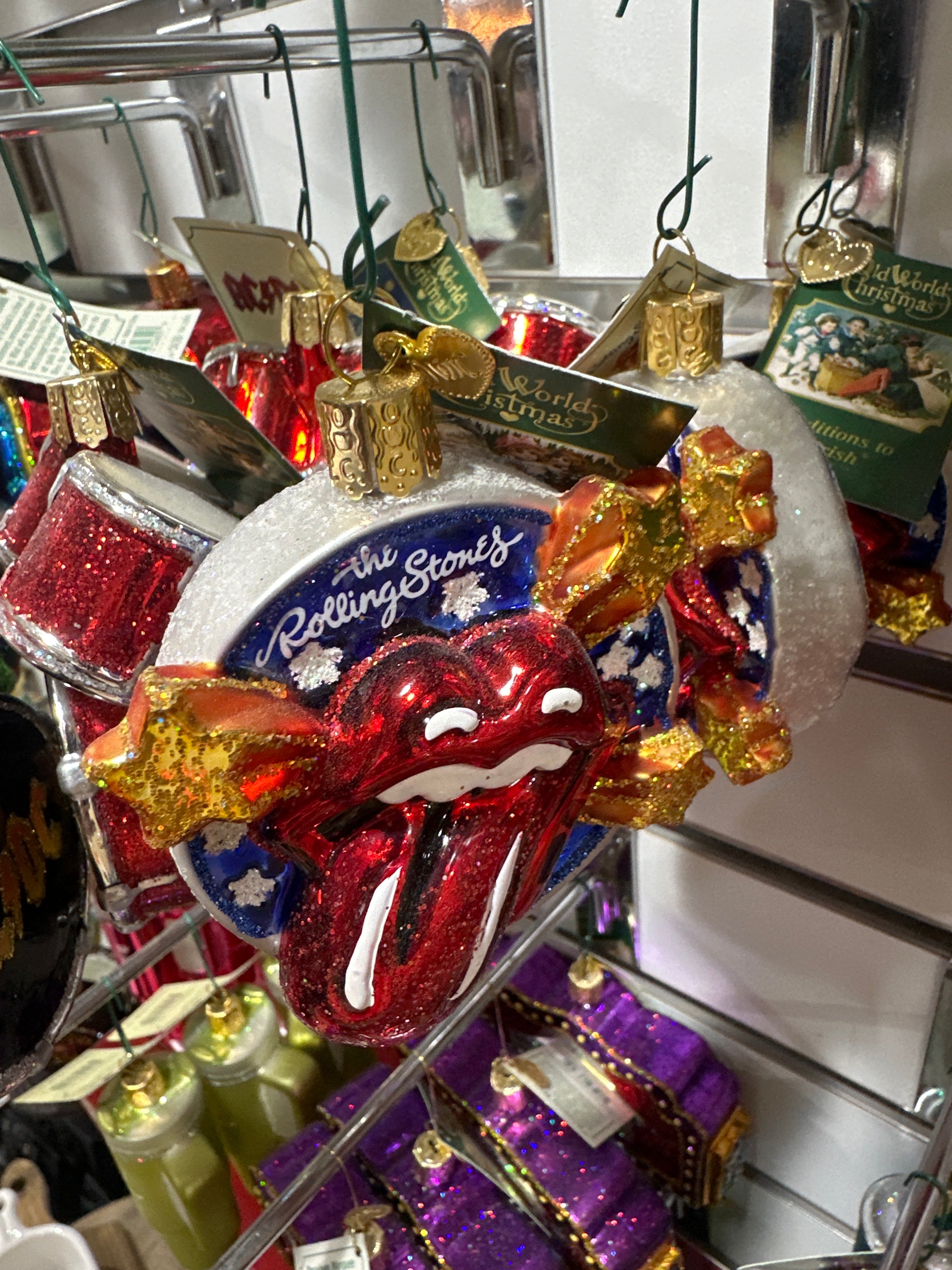 CHRISTMAS ORNAMENT - THE ROLLING STONES TONGUE