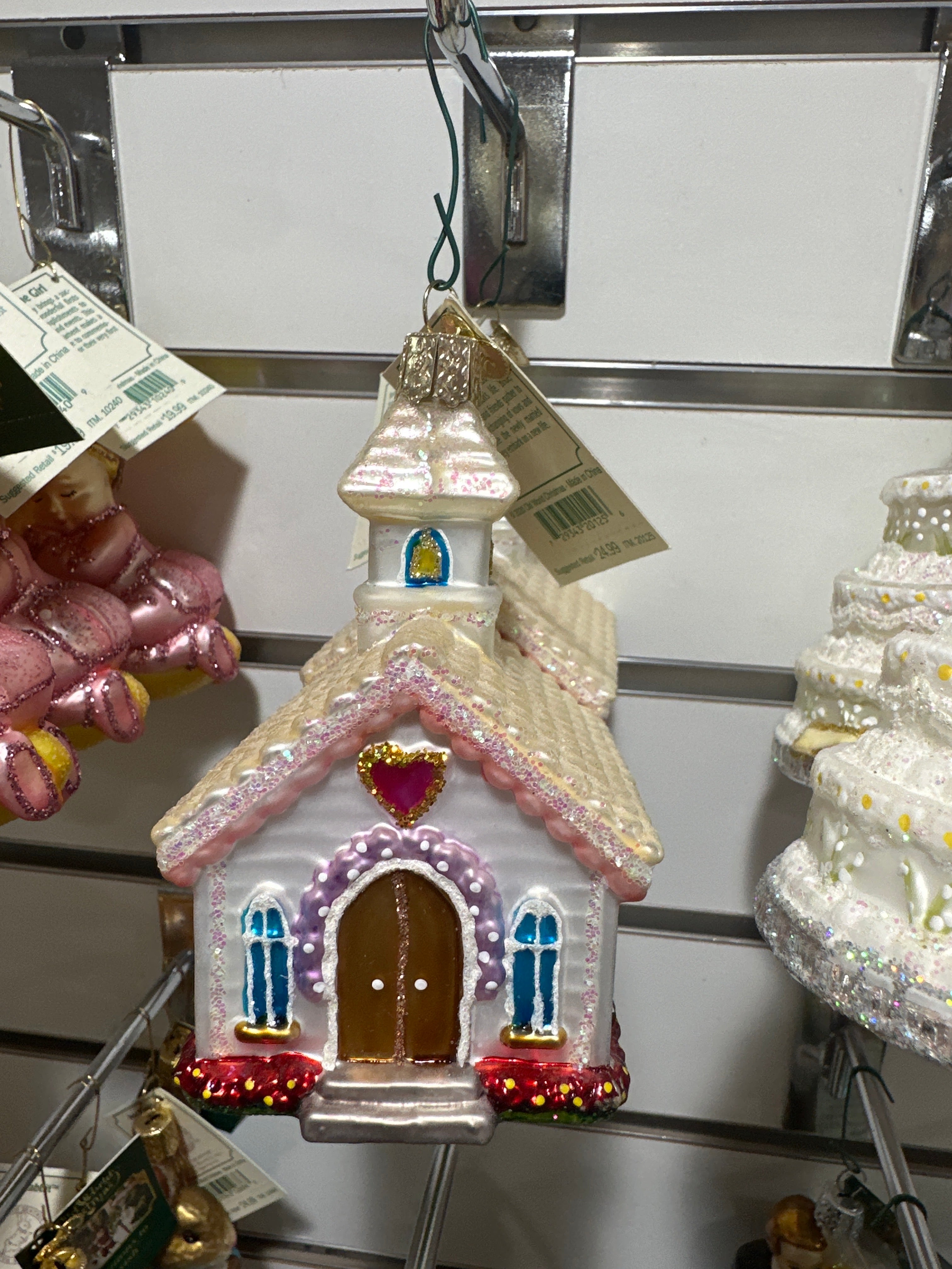 CHRISTMAS ORNAMENT WEDDING CHAPEL