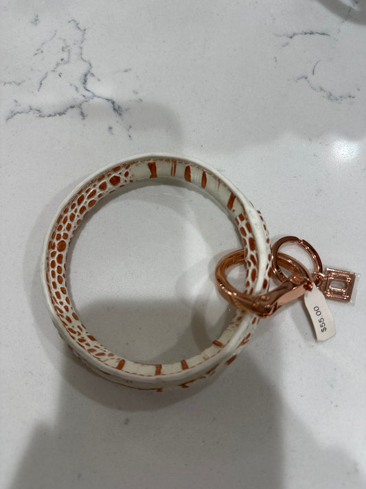 ROSE GOLD CROC LEATHER O-RING