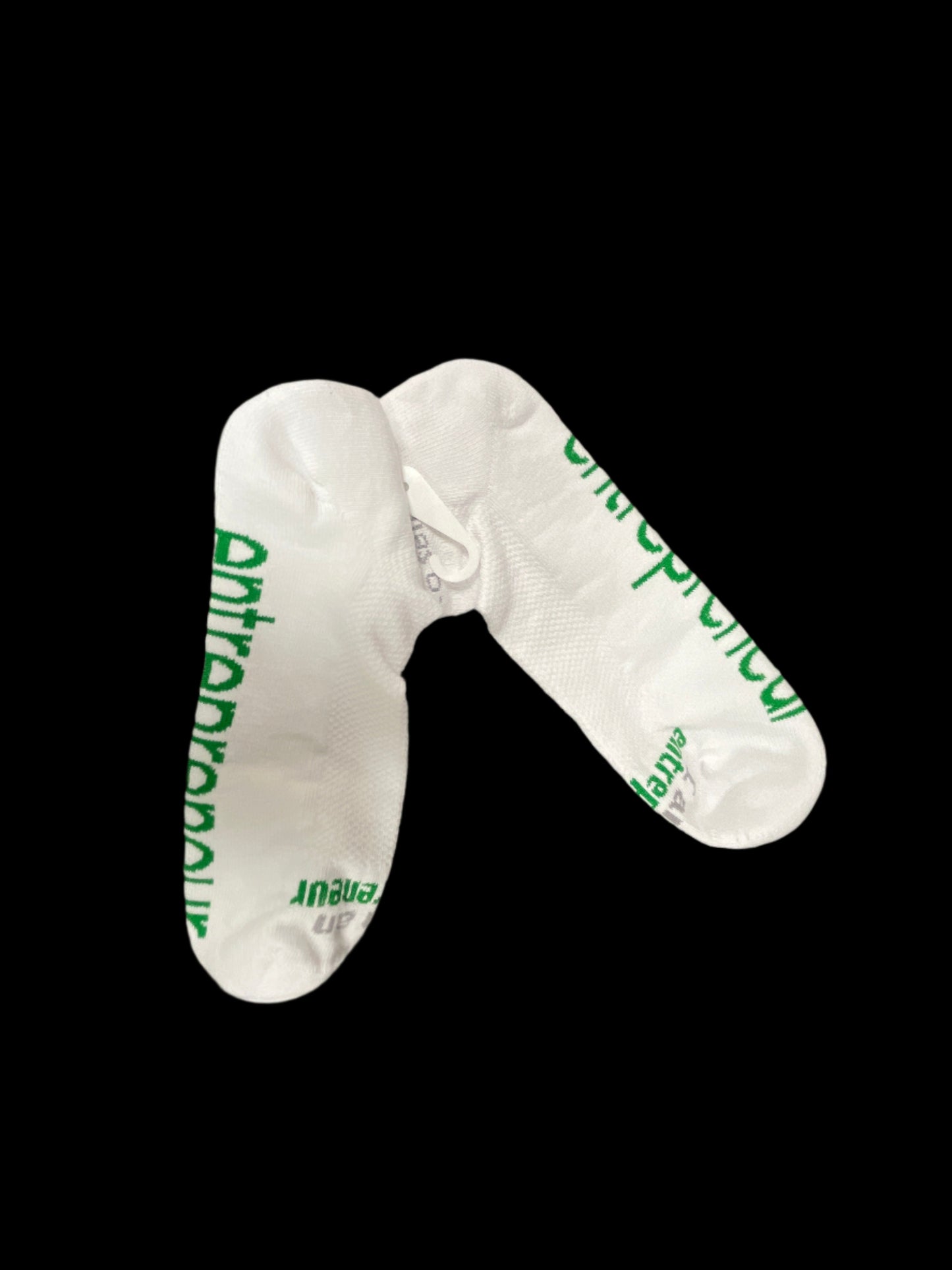 SOCKS - I AM AN ENTREPRENEUR - WHITE W/GREEN