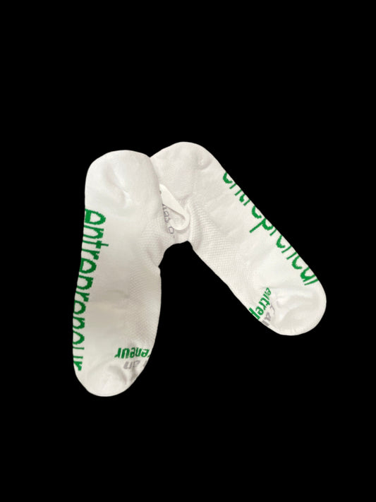 SOCKS - I AM AN ENTREPRENEUR - WHITE W/GREEN