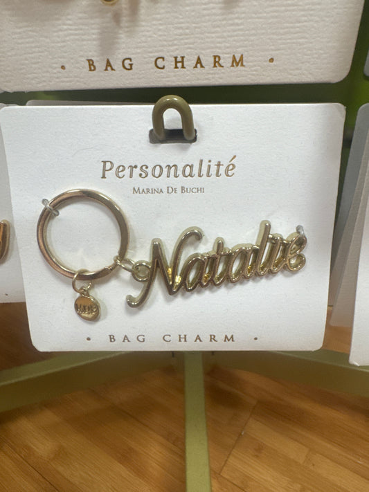 BAG CHARM KEYCHAIN - NATALIE