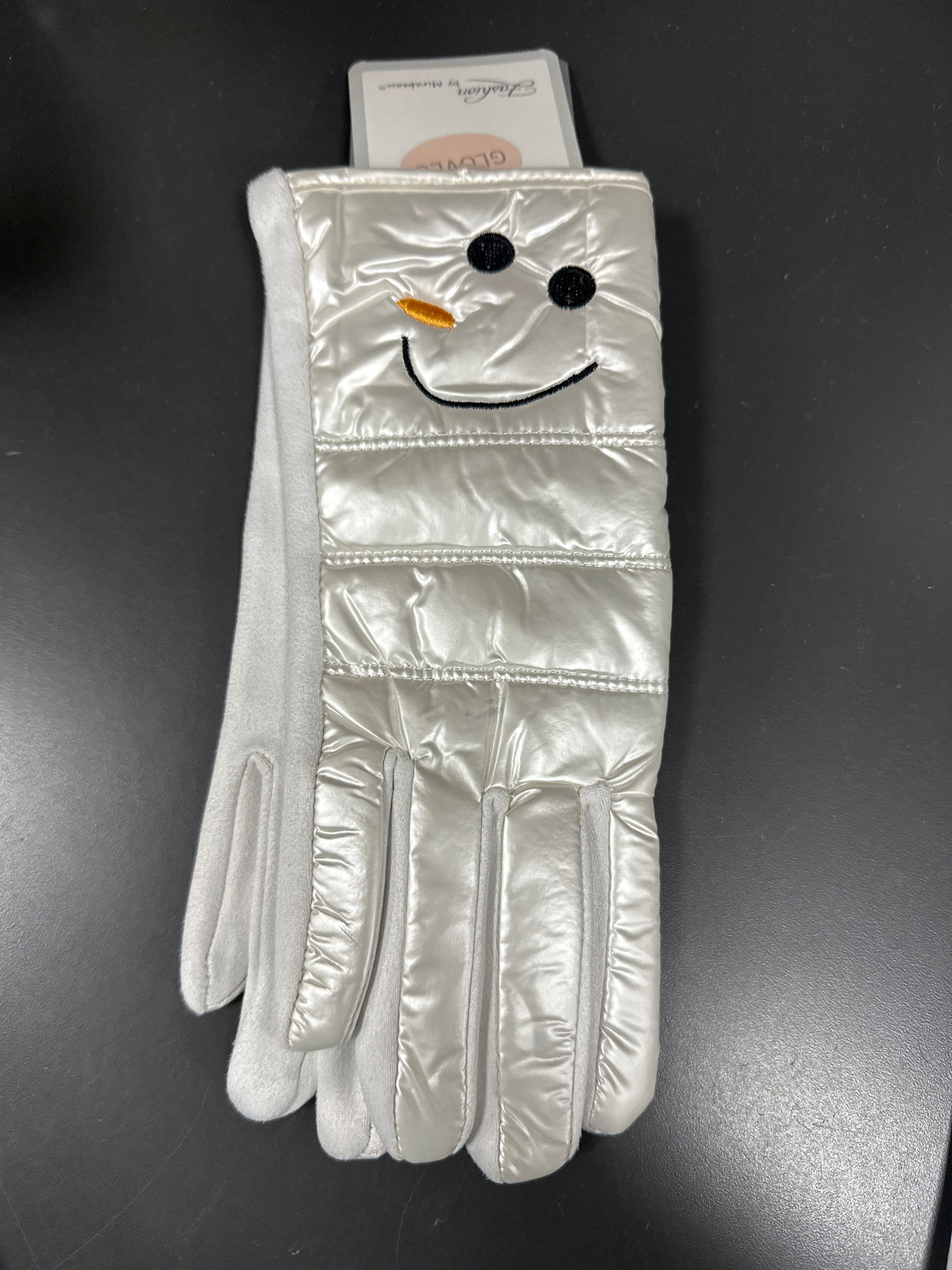 Smiling Snowman Fashion Gloves - Fashion by Mirabeau