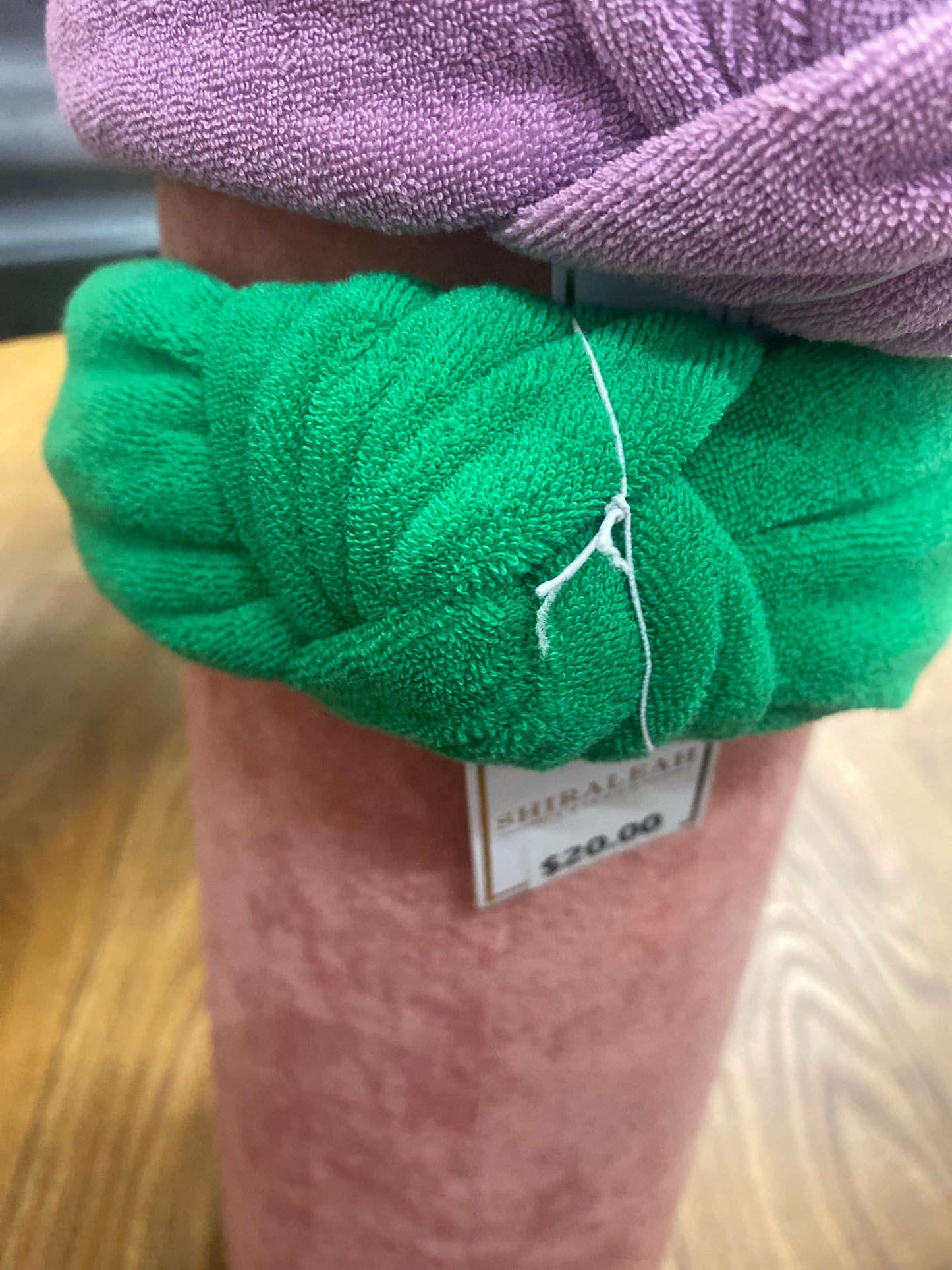 TERRY KNOTTED HEADBAND - GREEN