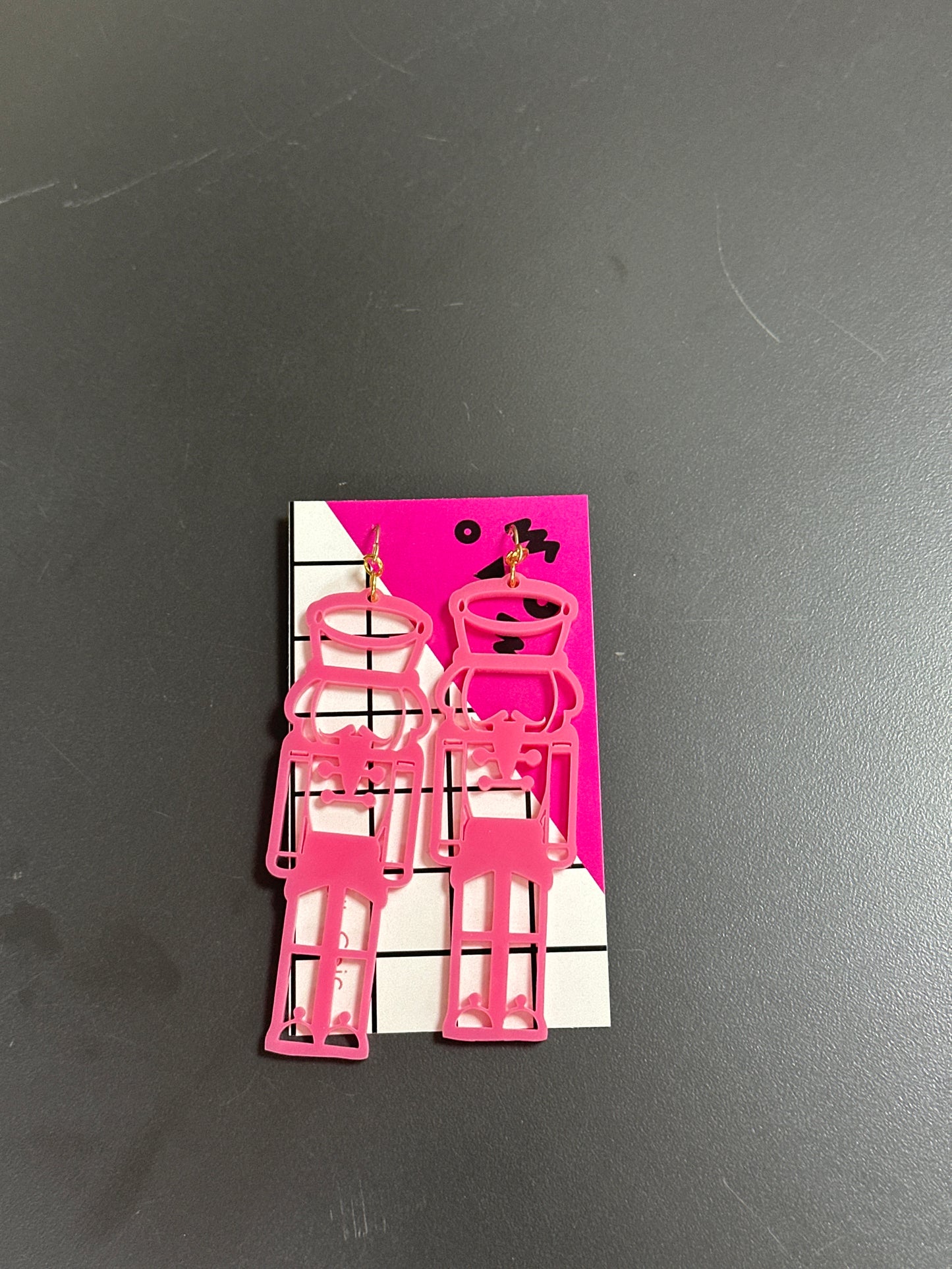 ACRYLIC NUTCRACKER EARRINGS