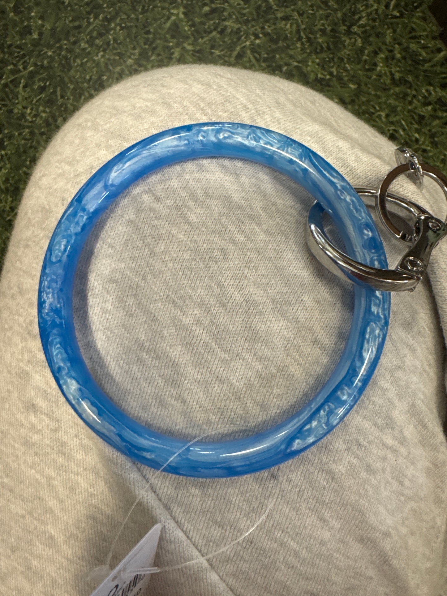 RESIN BIG O KEY RING - MIND BLOWING BLUE
