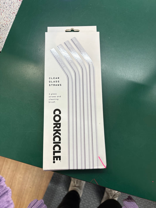 STRAW SET - GLASS - CLEAR