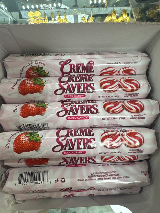 CREME SAVERS STRAWBERRY & CREAM CANDY - Pharm Favorites by Economy Pharmacy