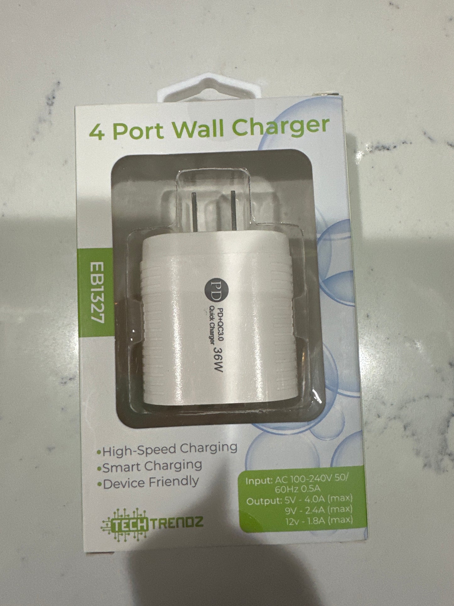 4 PORT WALL CHARGER - WHITE - Pharm Favorites by Economy Pharmacy
